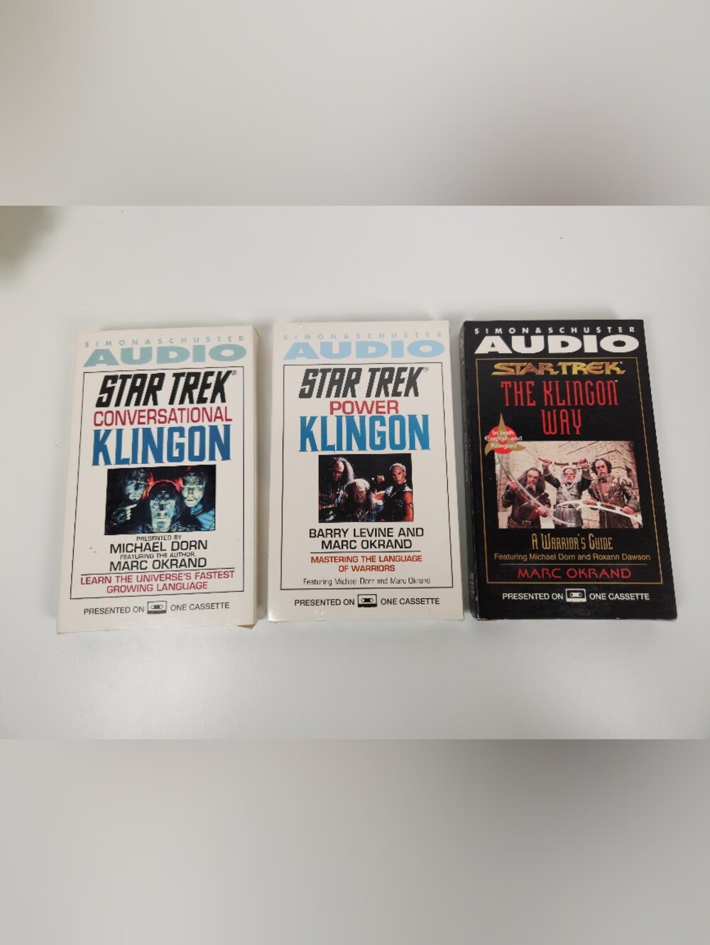 Vintage Simon & Schuster Audio Star Trek Klingon Spoken Word Cassette Lot of 3